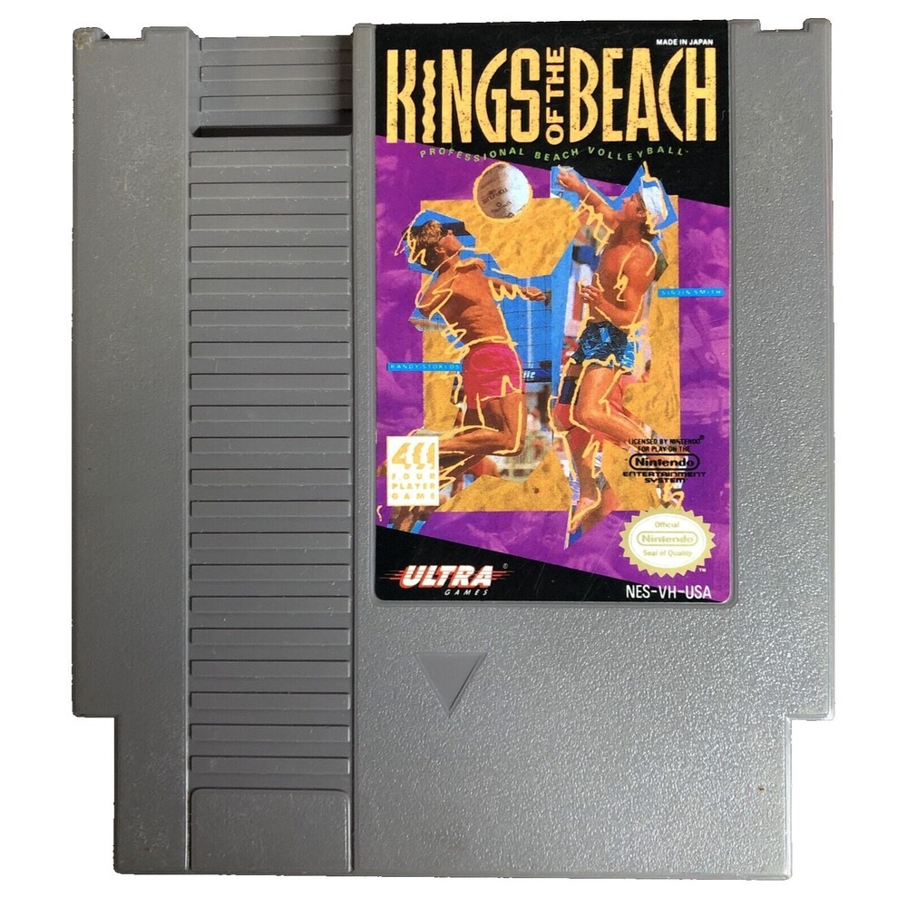 Kings of the Beach Nintendo NES Authentic Game Cartridge Loose Ultra Games